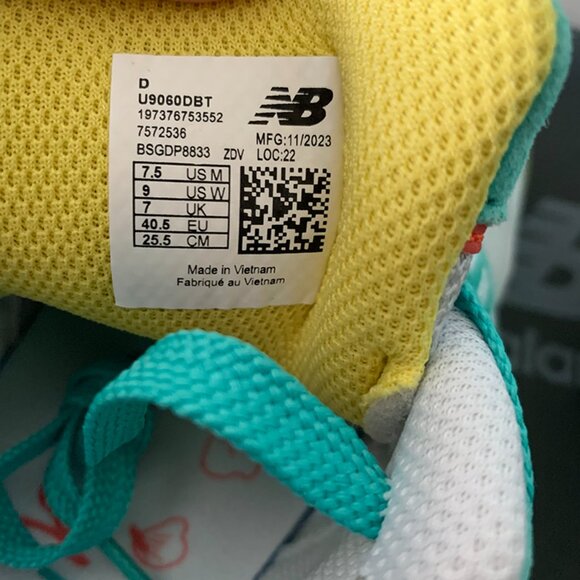 DTLR x New Balance 9060 Cyan Gradient Sneakers - Picture 7 of 7